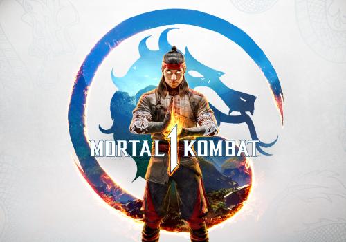 Logo de un monje con el fondo de pantalla de Mortal Kombat